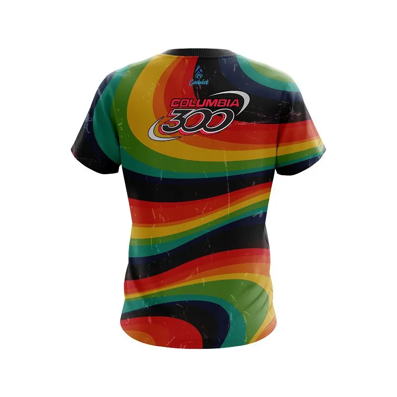 Columbia 300 Retro Grunge CoolWick Bowling Jersey