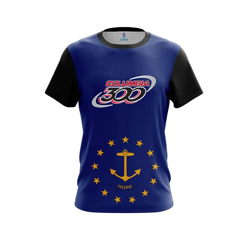 Columbia 300 Rhode Island Flag CoolWick Bowling Jersey