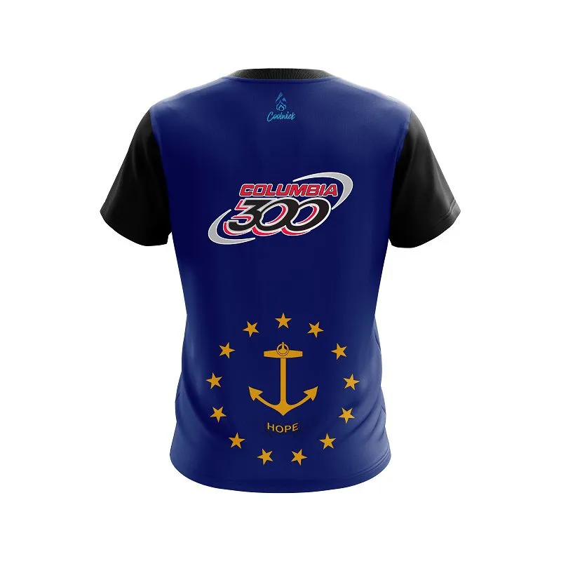 Columbia 300 Rhode Island Flag CoolWick Bowling Jersey