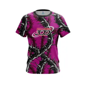 Columbia 300 Rock And Roll Pink Thorns CoolWick Bowling Jersey