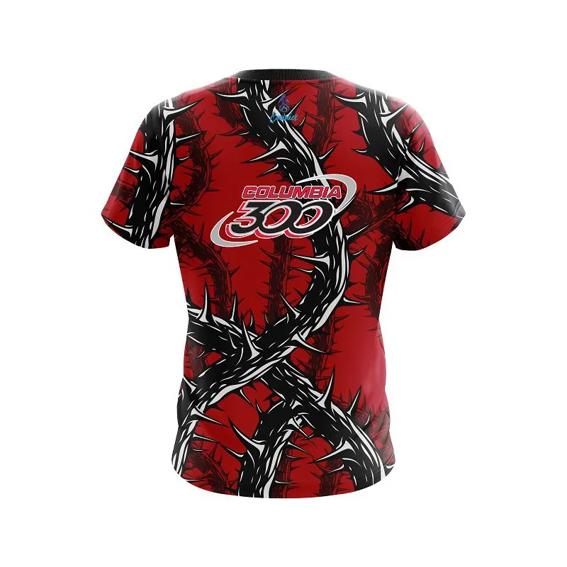 Columbia 300 Rock And Roll Red Thorns CoolWick Bowling Jersey