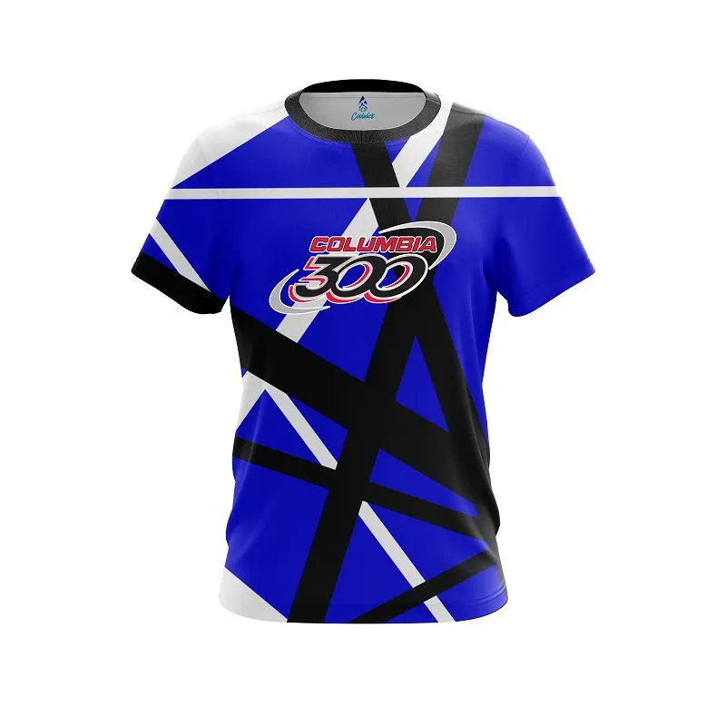 Columbia 300 Rocker Blue CoolWick Bowling Jersey