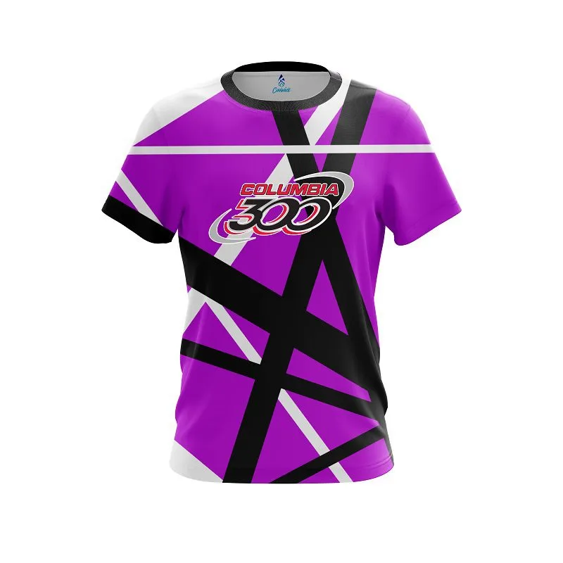 Columbia 300 Rocker Purple CoolWick Bowling Jersey