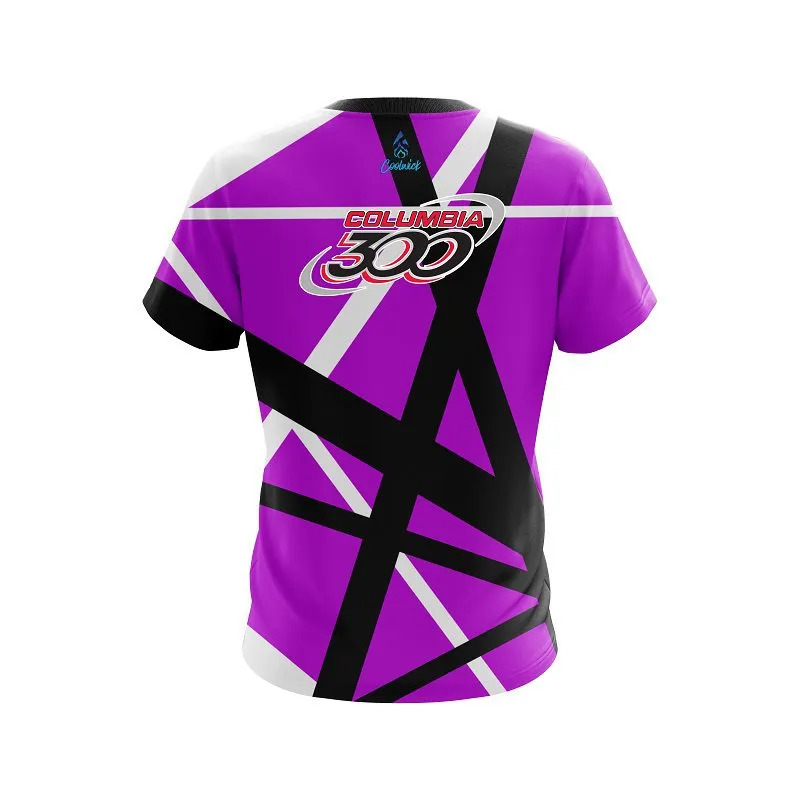 Columbia 300 Rocker Purple CoolWick Bowling Jersey