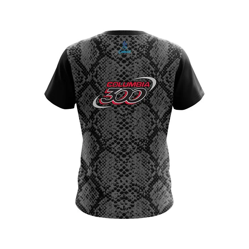 Columbia 300 Snake Skin Black CoolWick Bowling Jersey