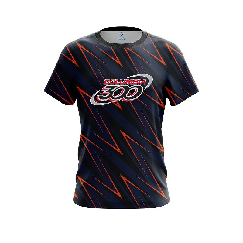 Columbia 300 Sport Zig Zag CoolWick Bowling Jersey