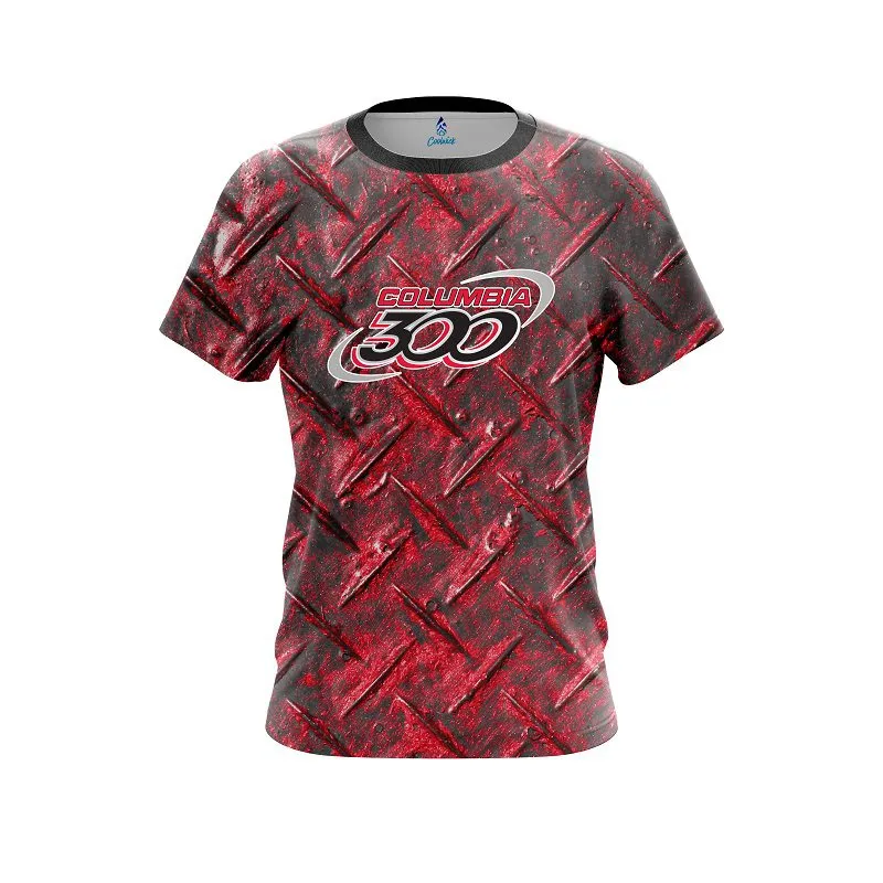 Columbia 300 Steel Red CoolWick Bowling Jersey