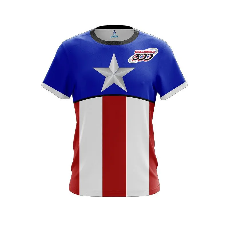 Columbia 300 Super Hero 8 CoolWick Bowling Jersey