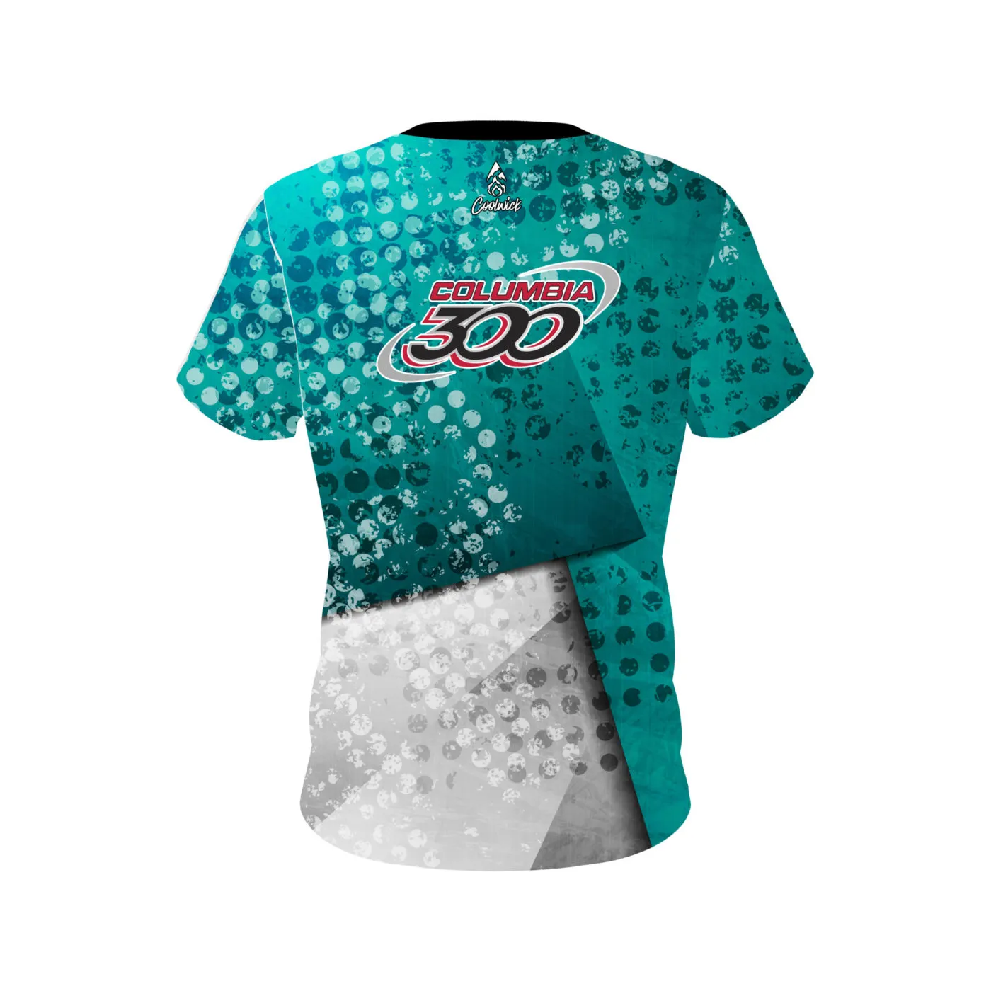 Columbia 300 Teal Grungey CoolWick Bowling Jersey