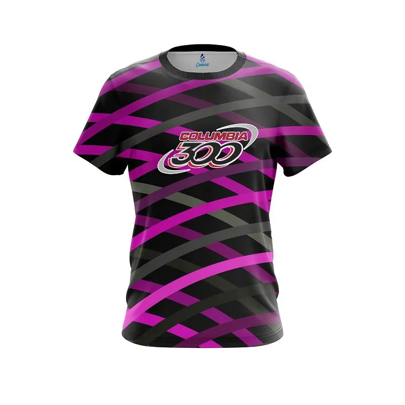 Columbia 300 Turmoil Pink CoolWick Bowling Jersey