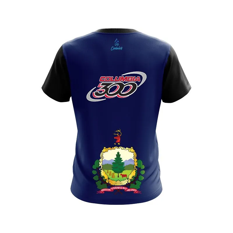 Columbia 300 Vermont Flag CoolWick Bowling Jersey