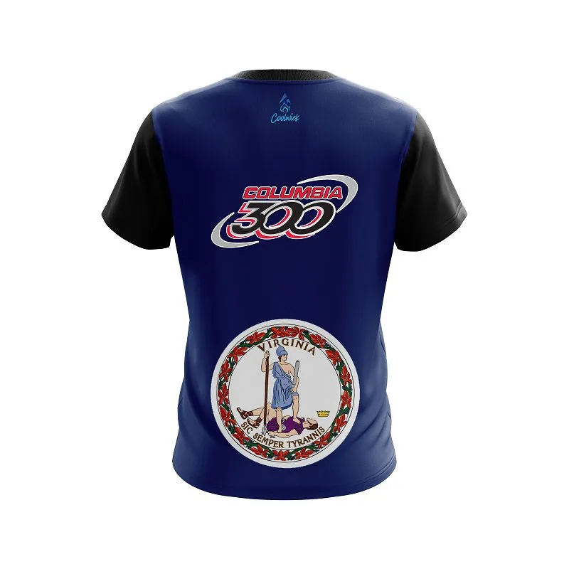 Columbia 300 Virginia Flag CoolWick Bowling Jersey