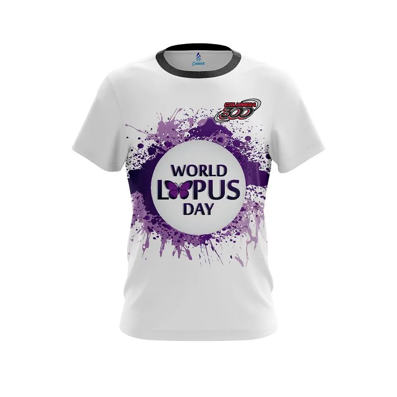 Columbia 300 World Lupus Cancer Awareness 2  CoolWick Bowling Jersey