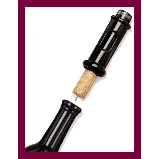 Cork Pop Wine Bottle Opener - (black or red)