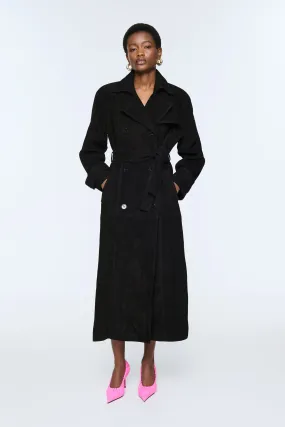 Corrin Suede Trench Coat