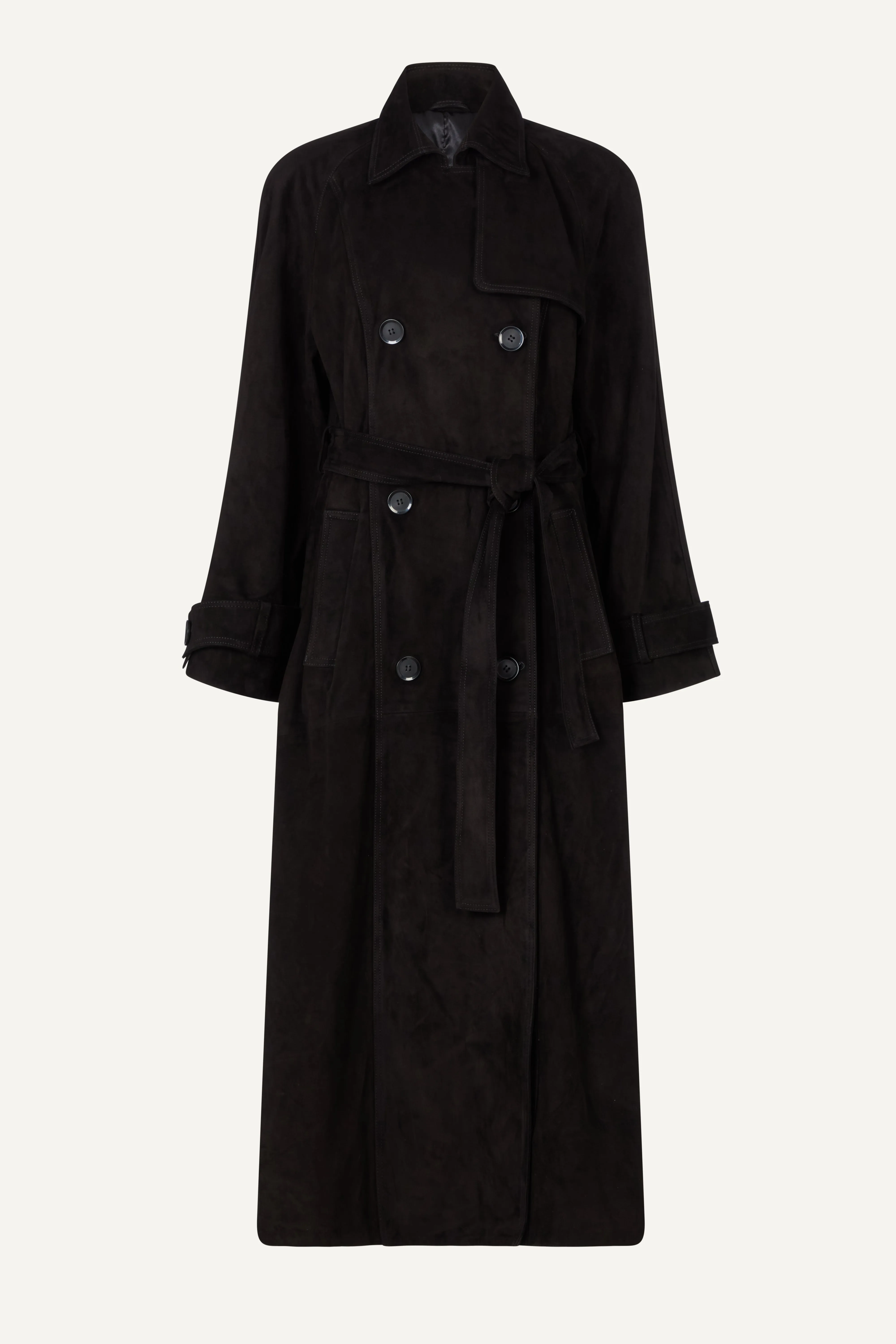 Corrin Suede Trench Coat