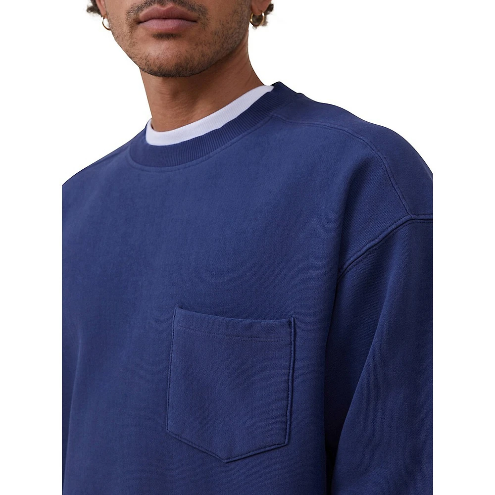 Cotton On Fleece Oversized Crewneck Sweatshirt