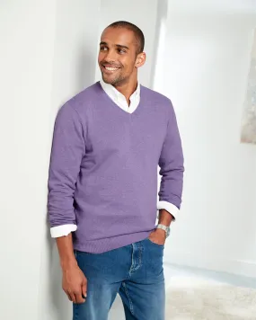 Cotton V-Neck Jumper