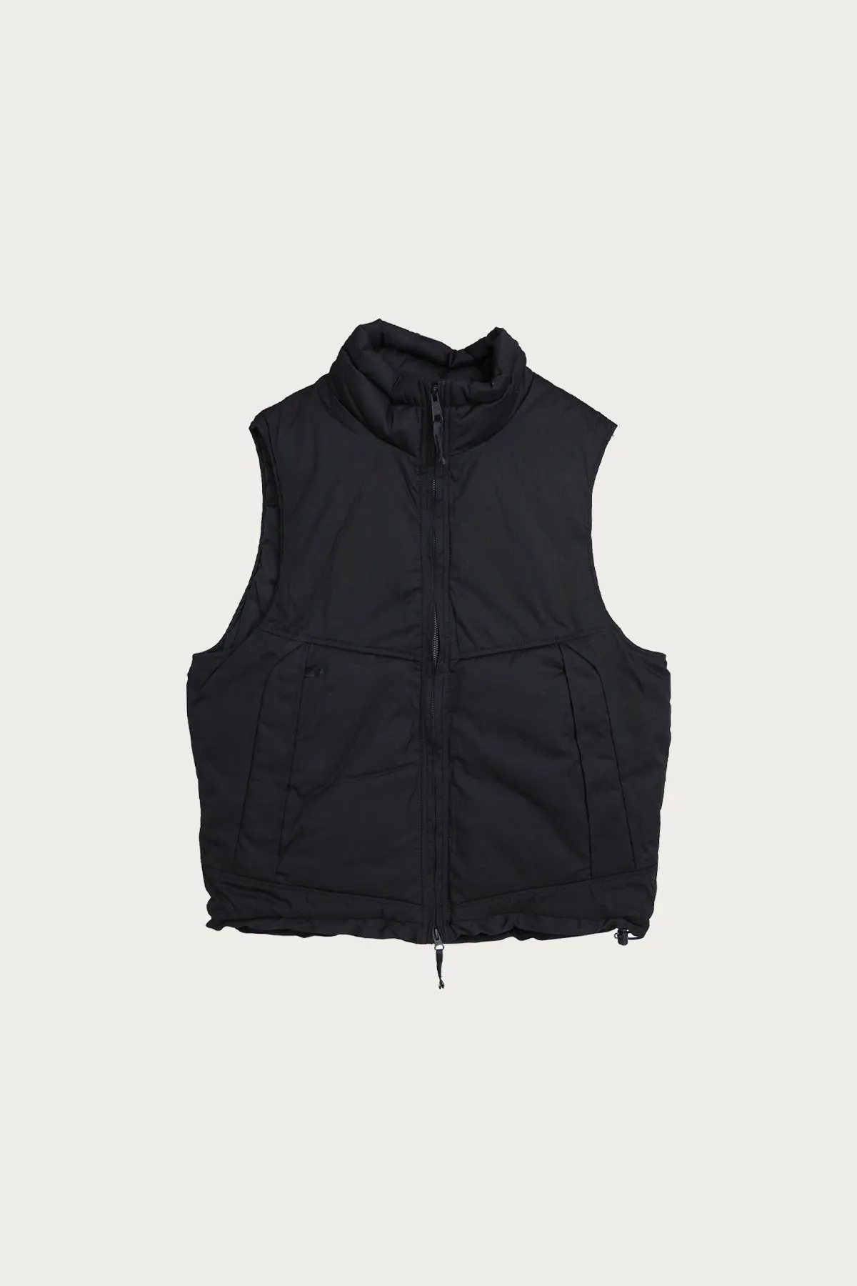 Cotton x Nylon Padded Vest - Black
