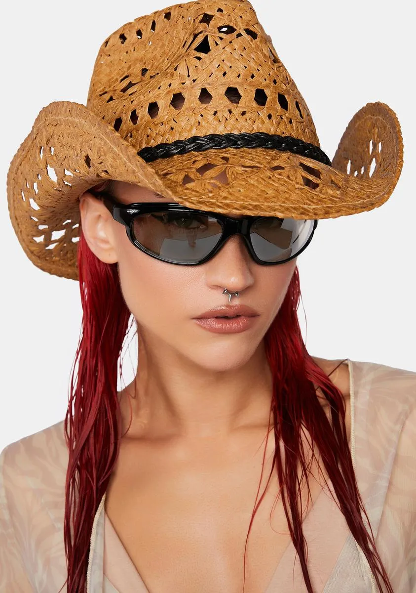 Country Side Straw Cowboy Hat-