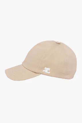 Courrèges   Beige Baseball Logo Hat  