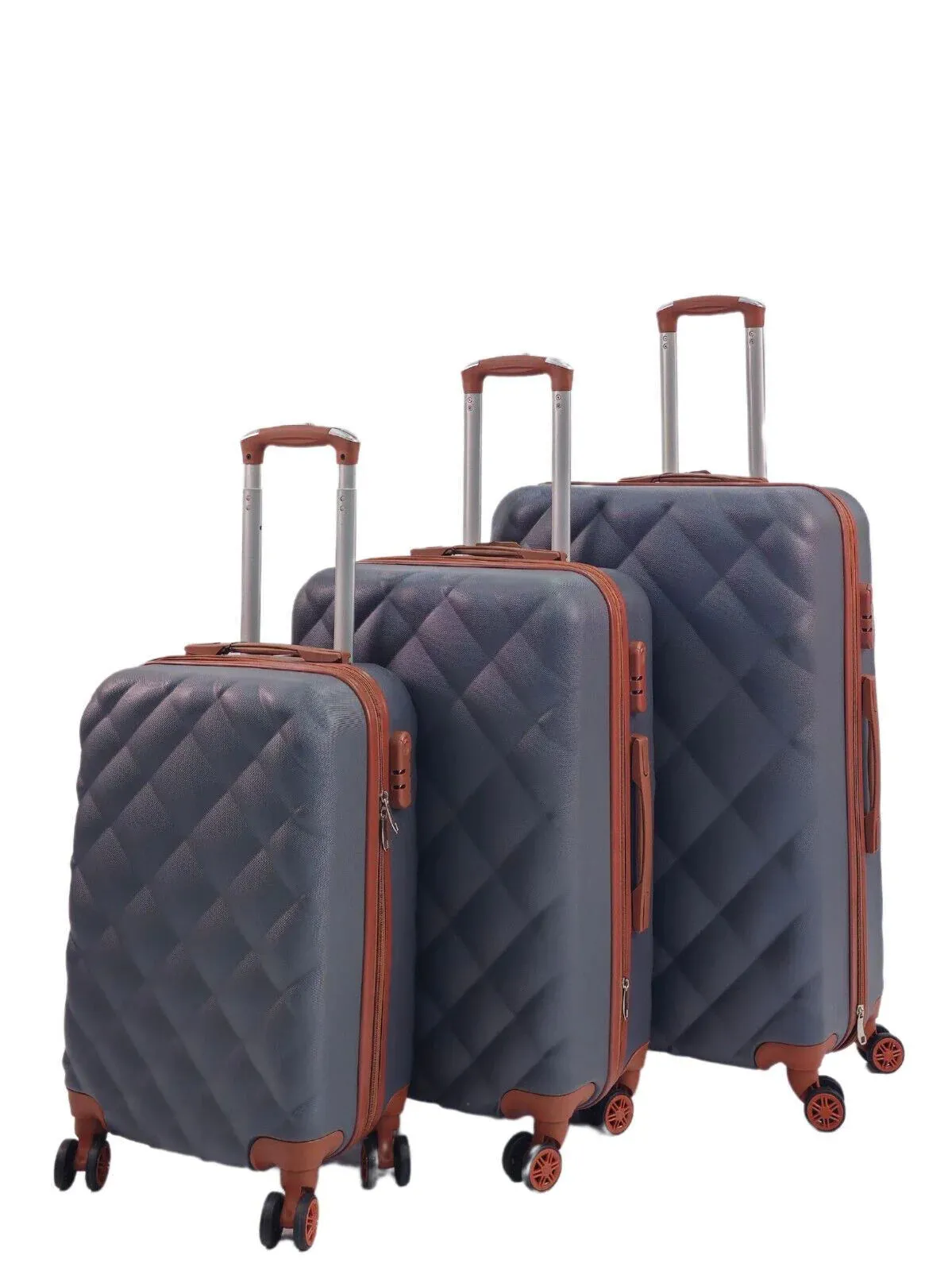 CourtlandSet of 3 Hard Shell Grey Suitcase