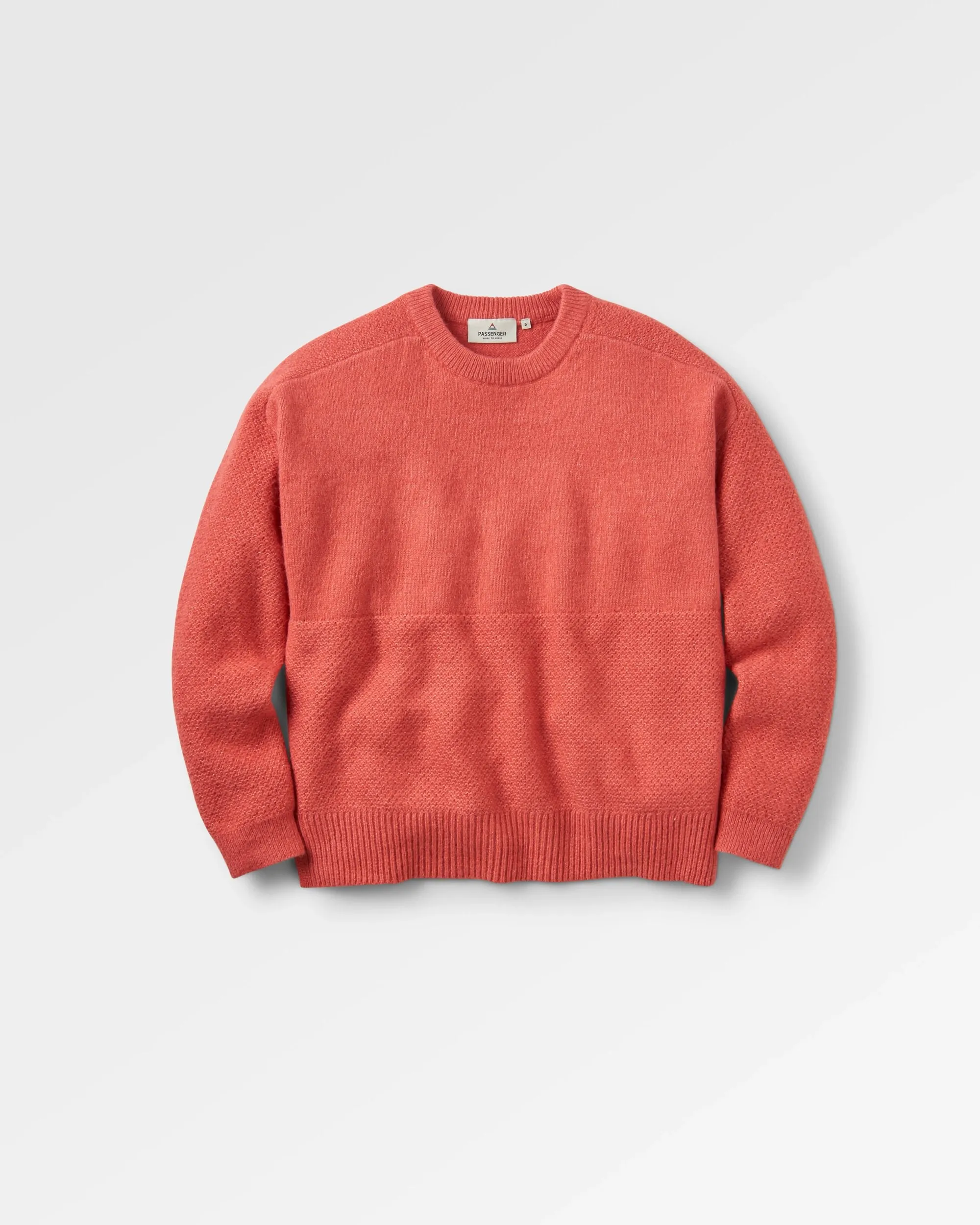 Cove Recycelter Gestrickter Pullover - Mineralrot