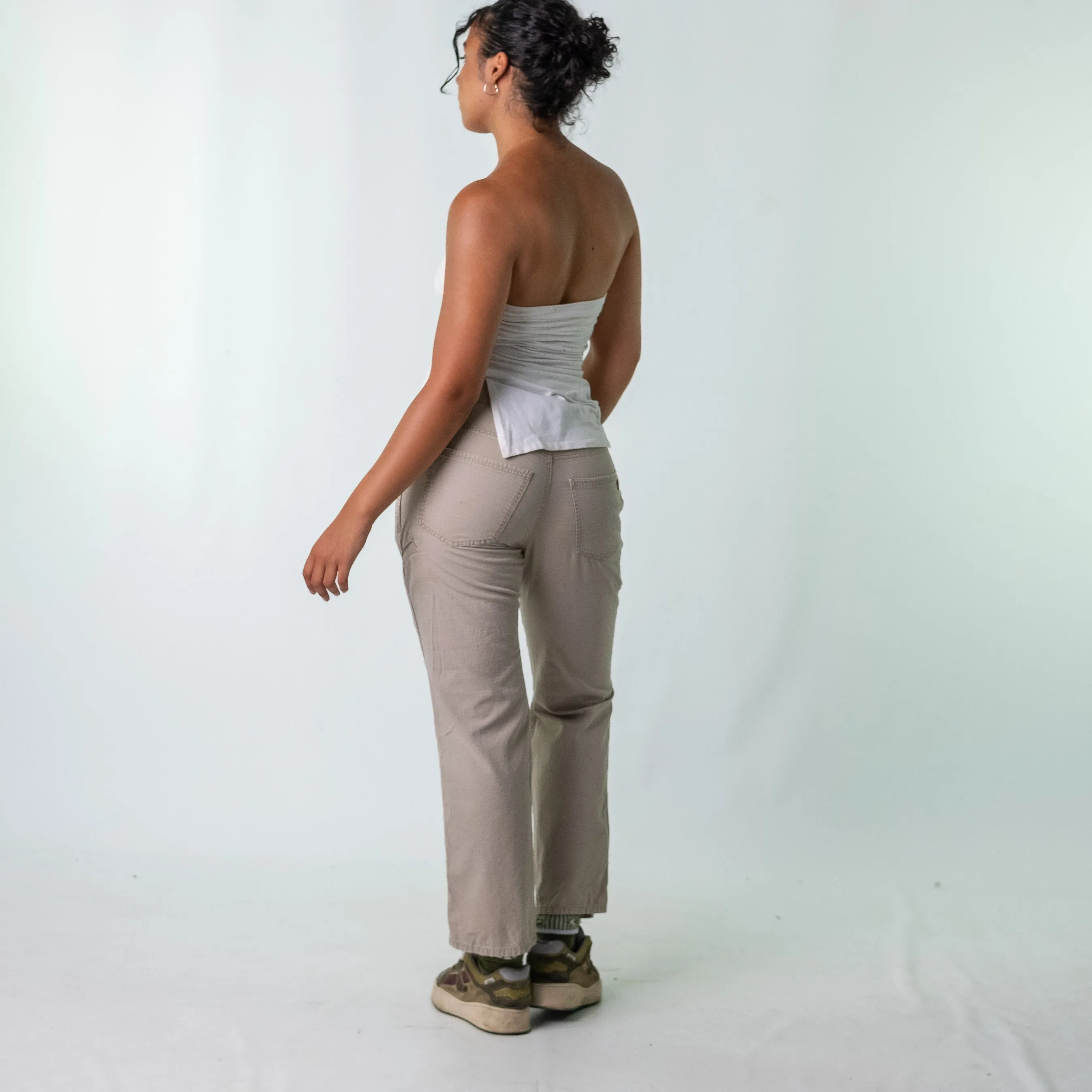 Cream 90s Dickies Woven Cargo Pants Baggy Pants (32x30)