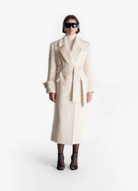 Cream Diana Oversized Trench Coat