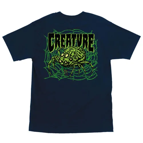 Creature Skateboards Shirt Spindel Navy