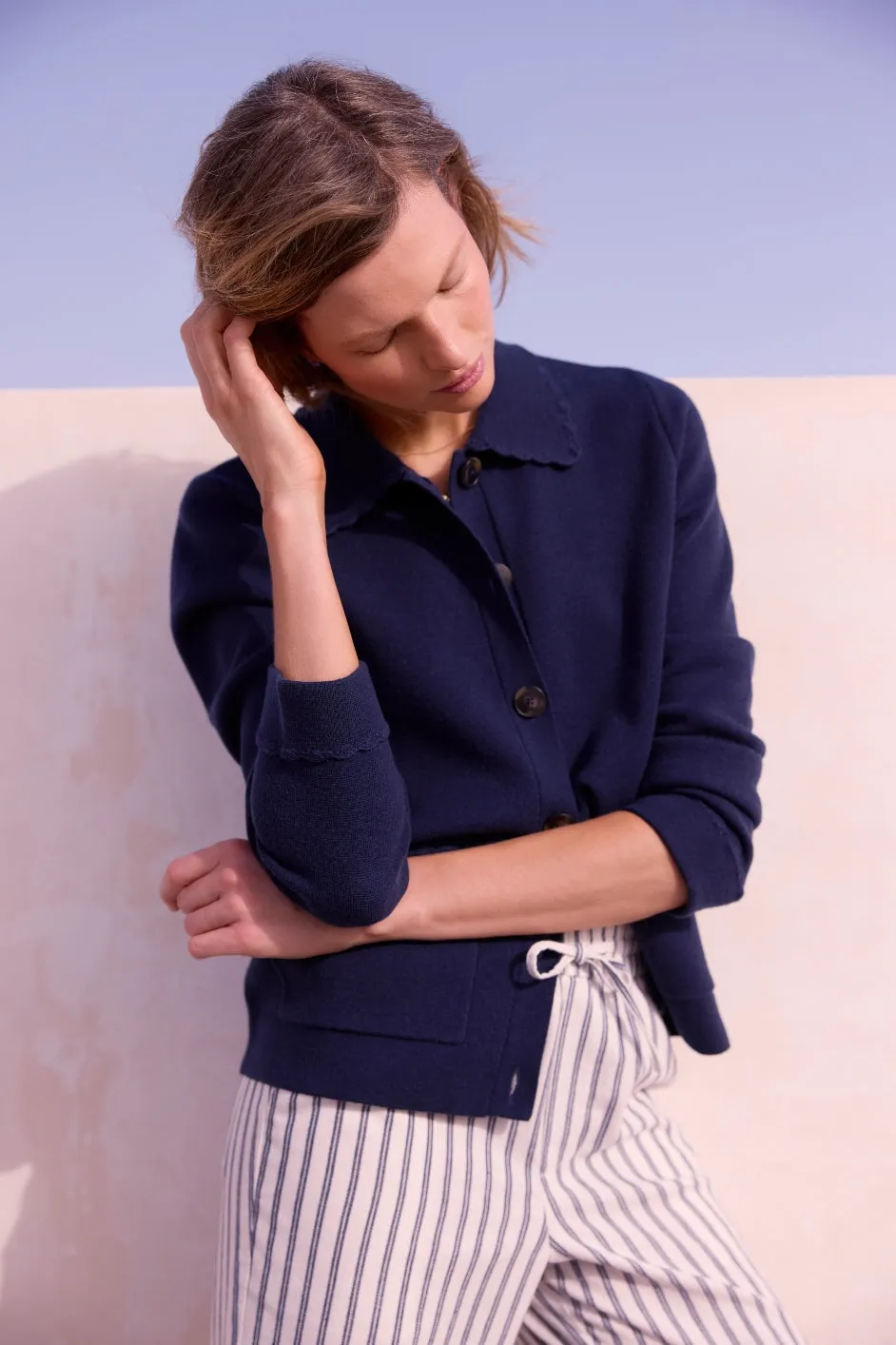 Cressida Knitted Jacket - Midnight
