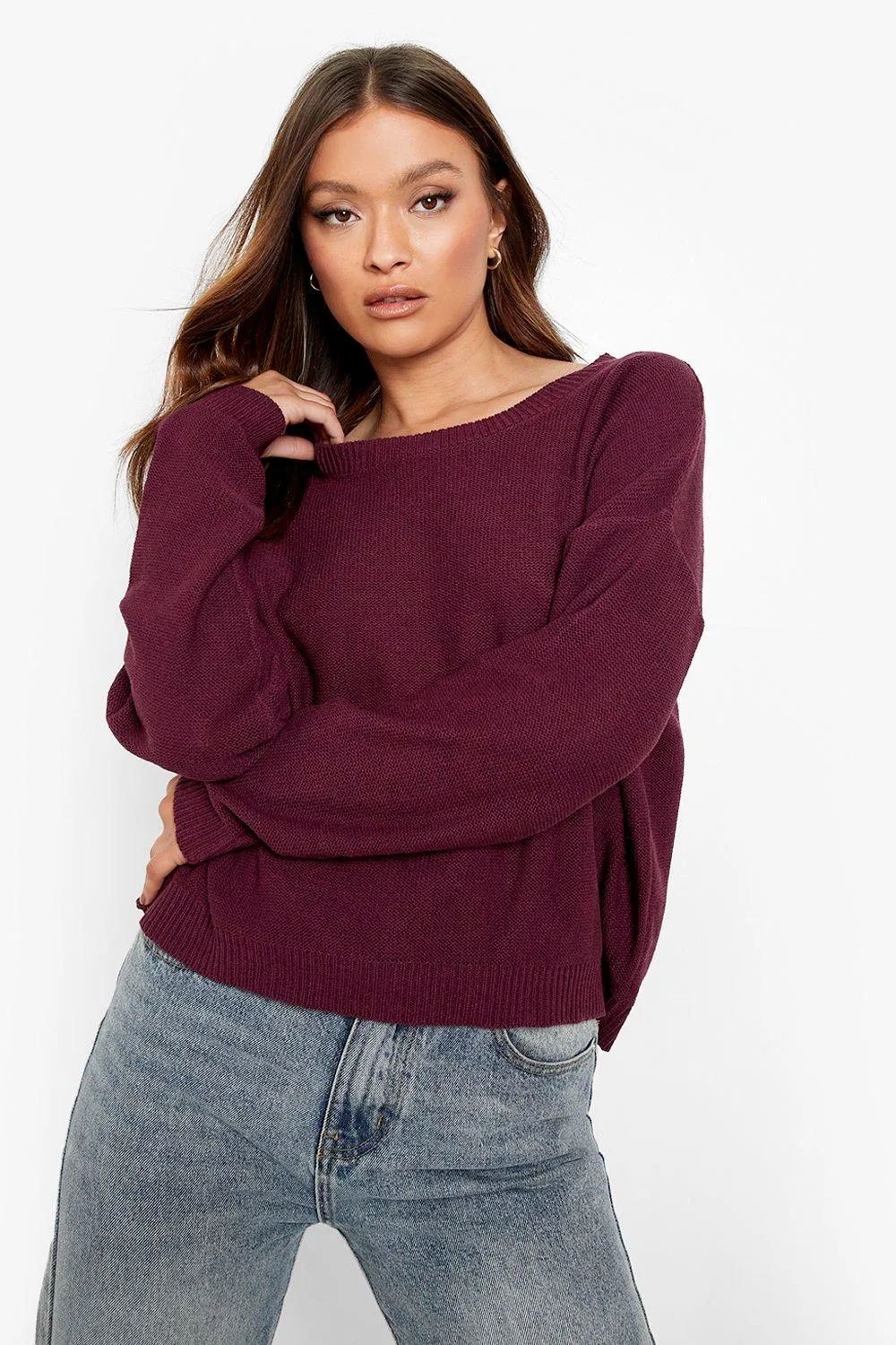 Crew Neck Knitted Sweater