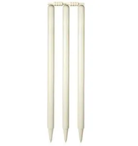 Cricket Stumps & Bails Set - Wooden Outdoor -