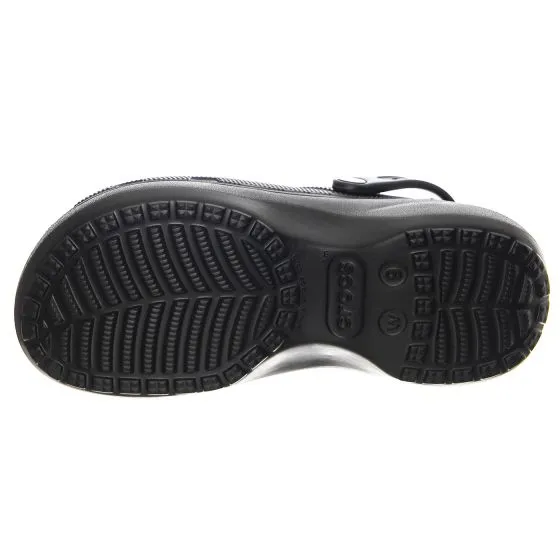 CROCS Classic Platform Lined Clog W BLK Sandals