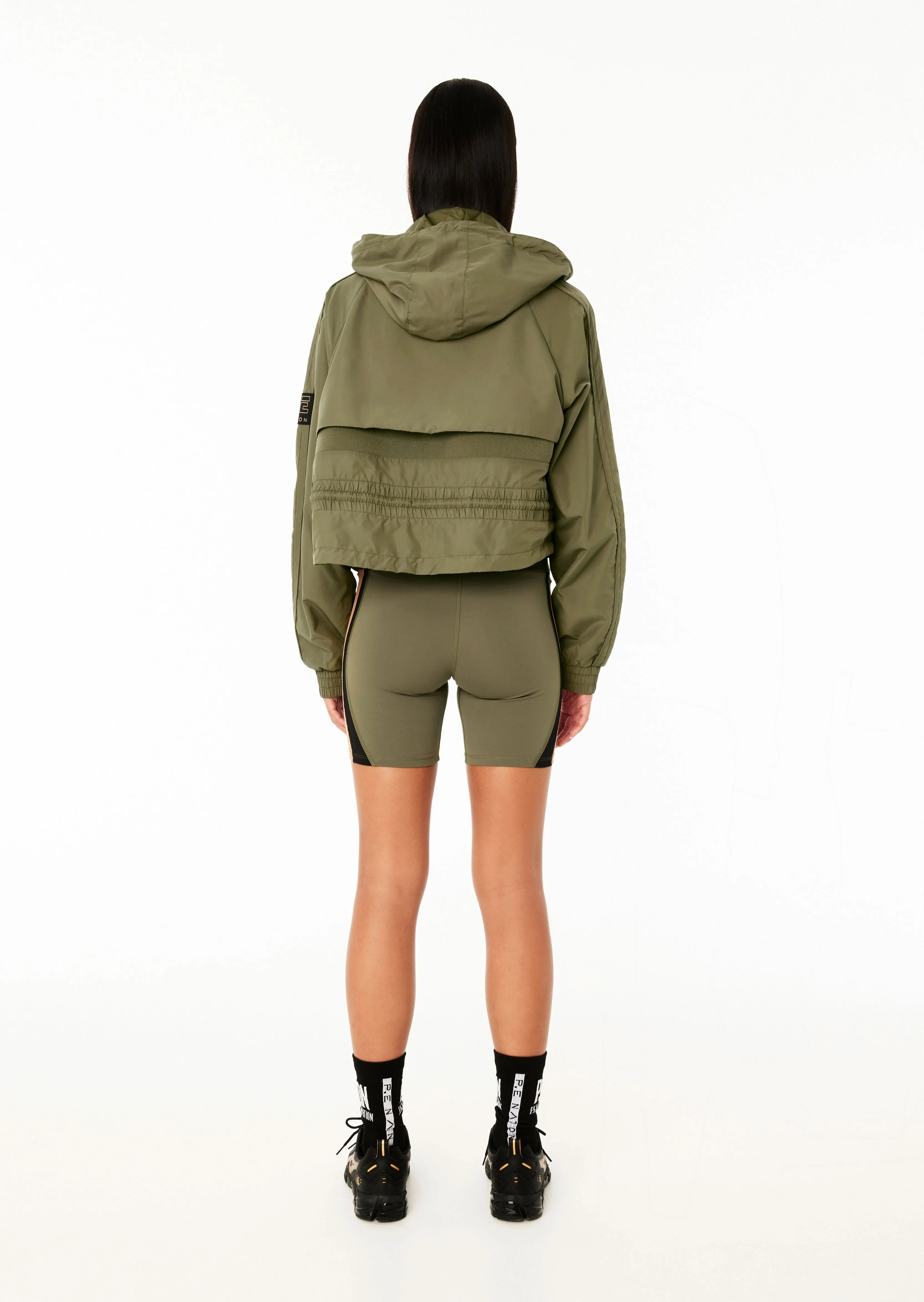 CROPPED MAN DOWN JACKET IN KHAKI