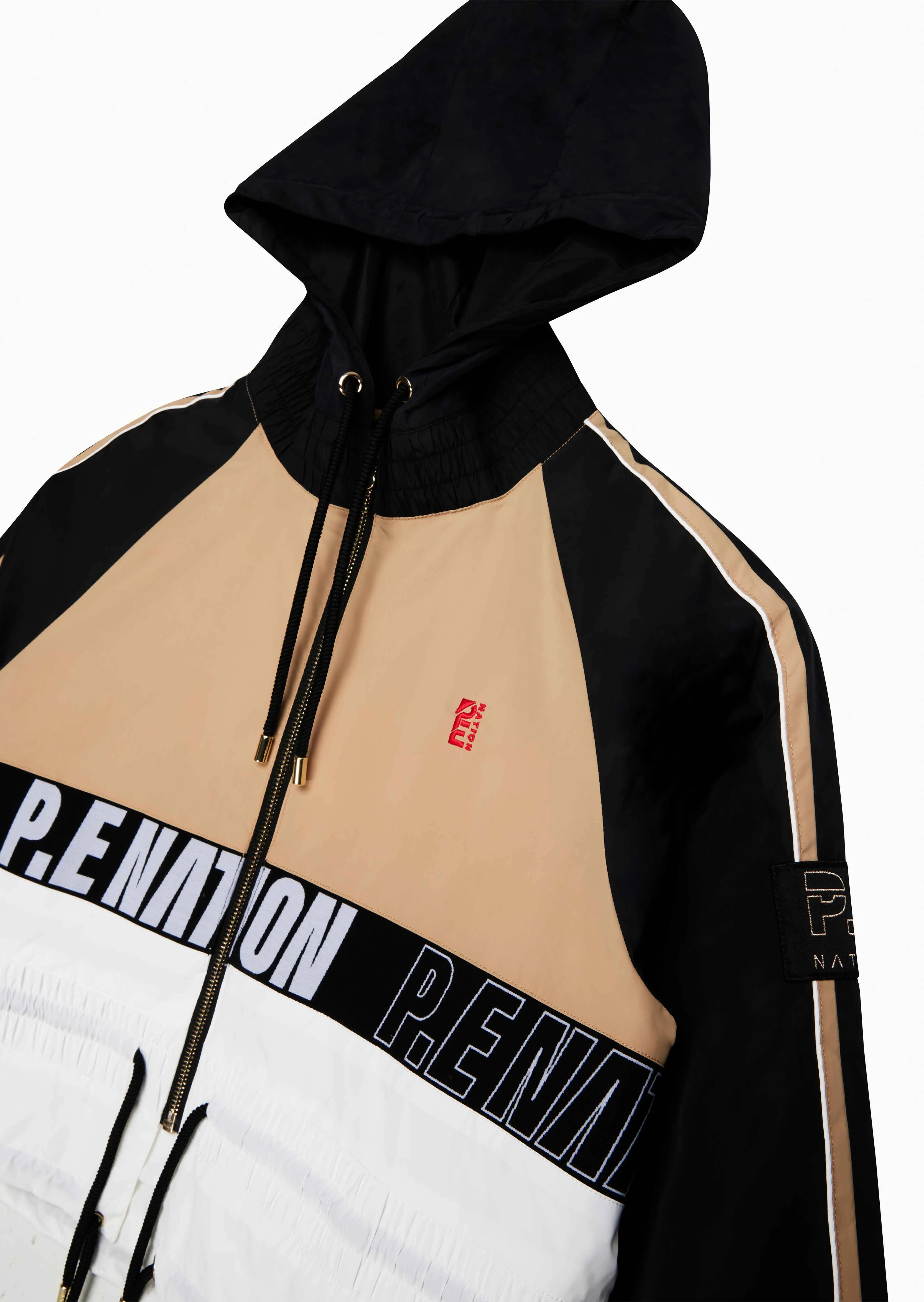 CROPPED MAN DOWN JACKET IN SAND