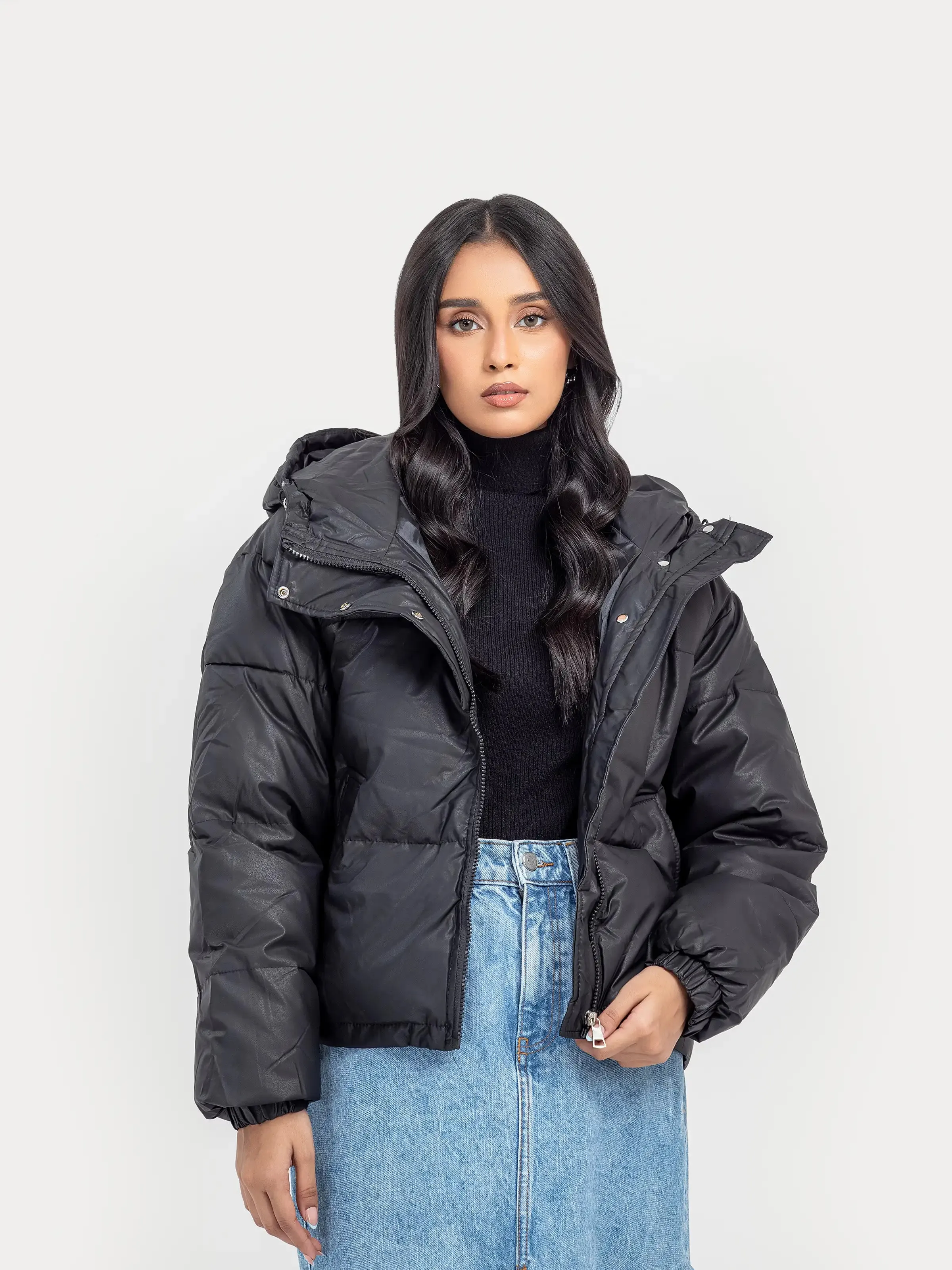 Cropped Puffer Jacket - FWTJP24-014