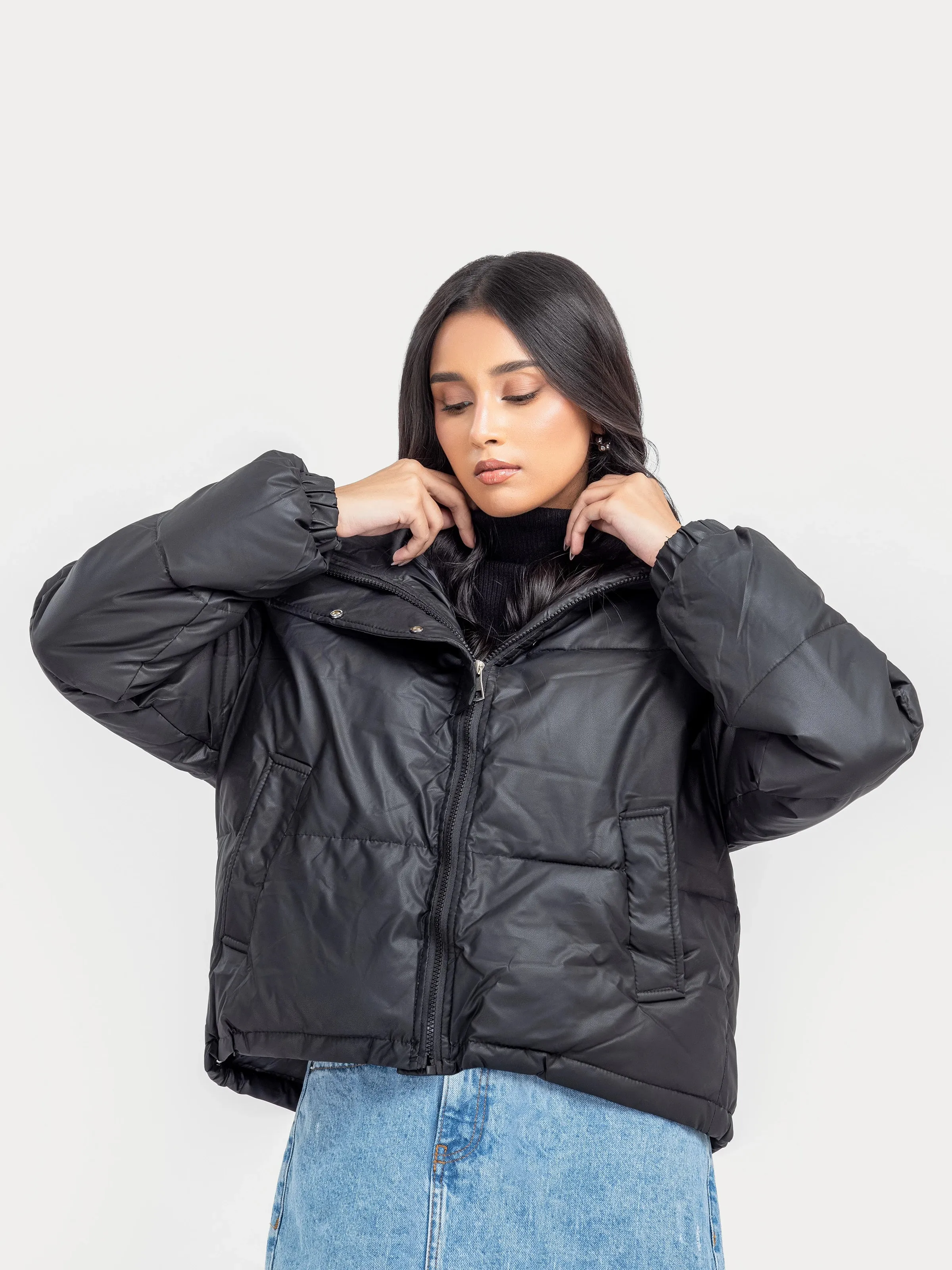 Cropped Puffer Jacket - FWTJP24-014