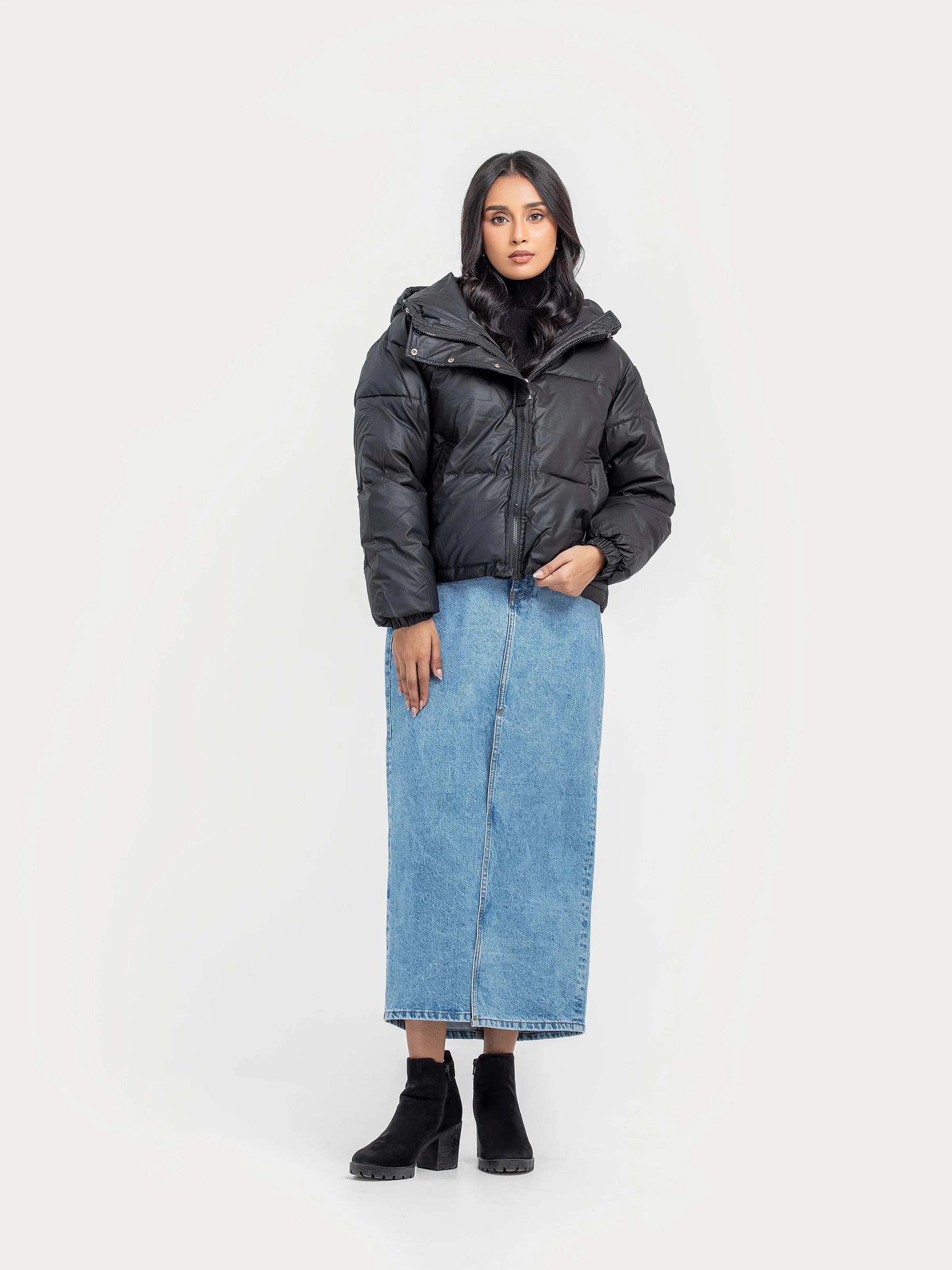 Cropped Puffer Jacket - FWTJP24-014