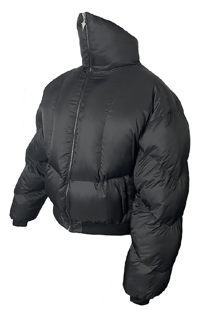 Cross-Star Black Armor Down Jacket