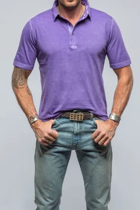 Cruz Cotton Polo in Purple