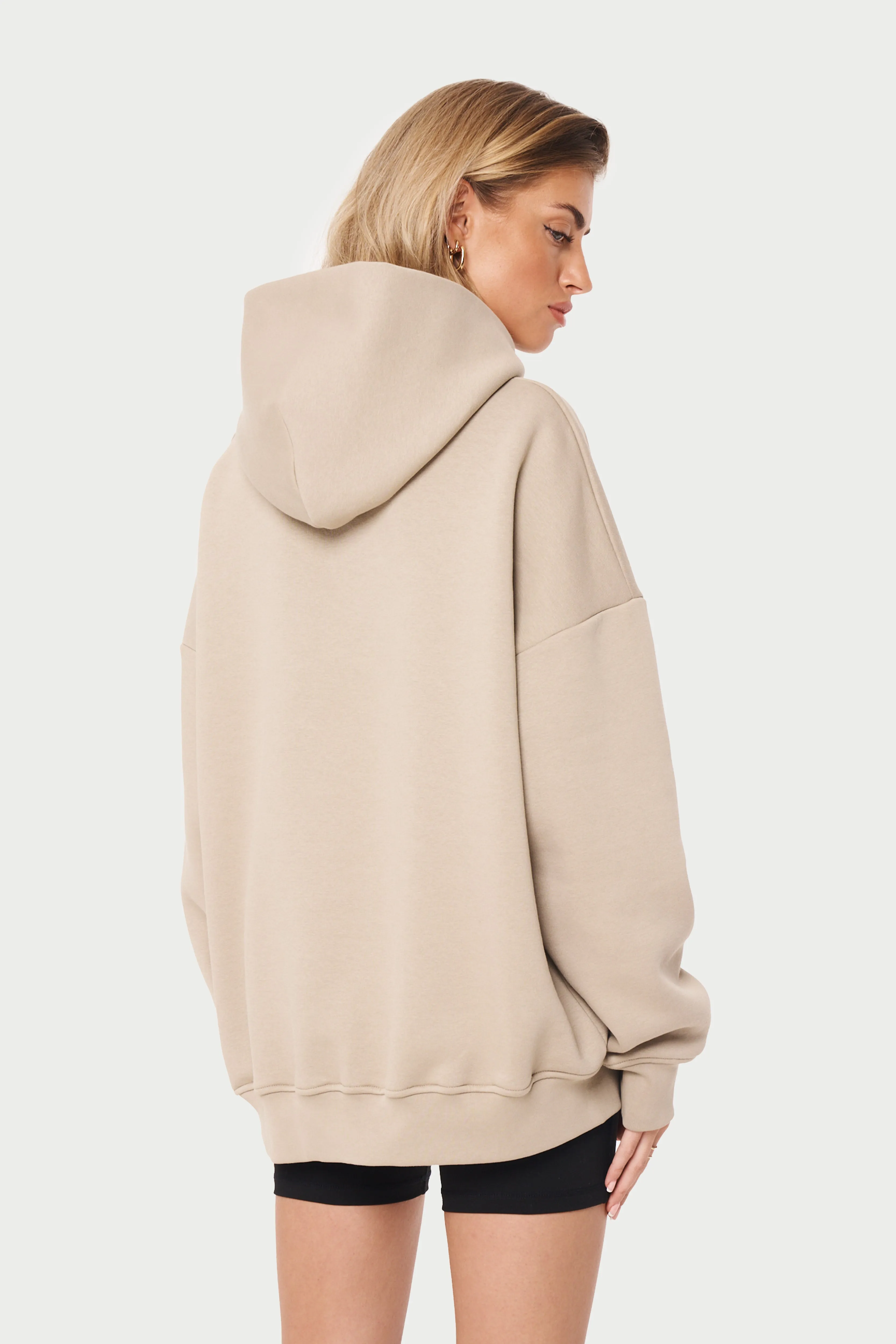 CTRE OVERSIZED HOODIE - BEIGE