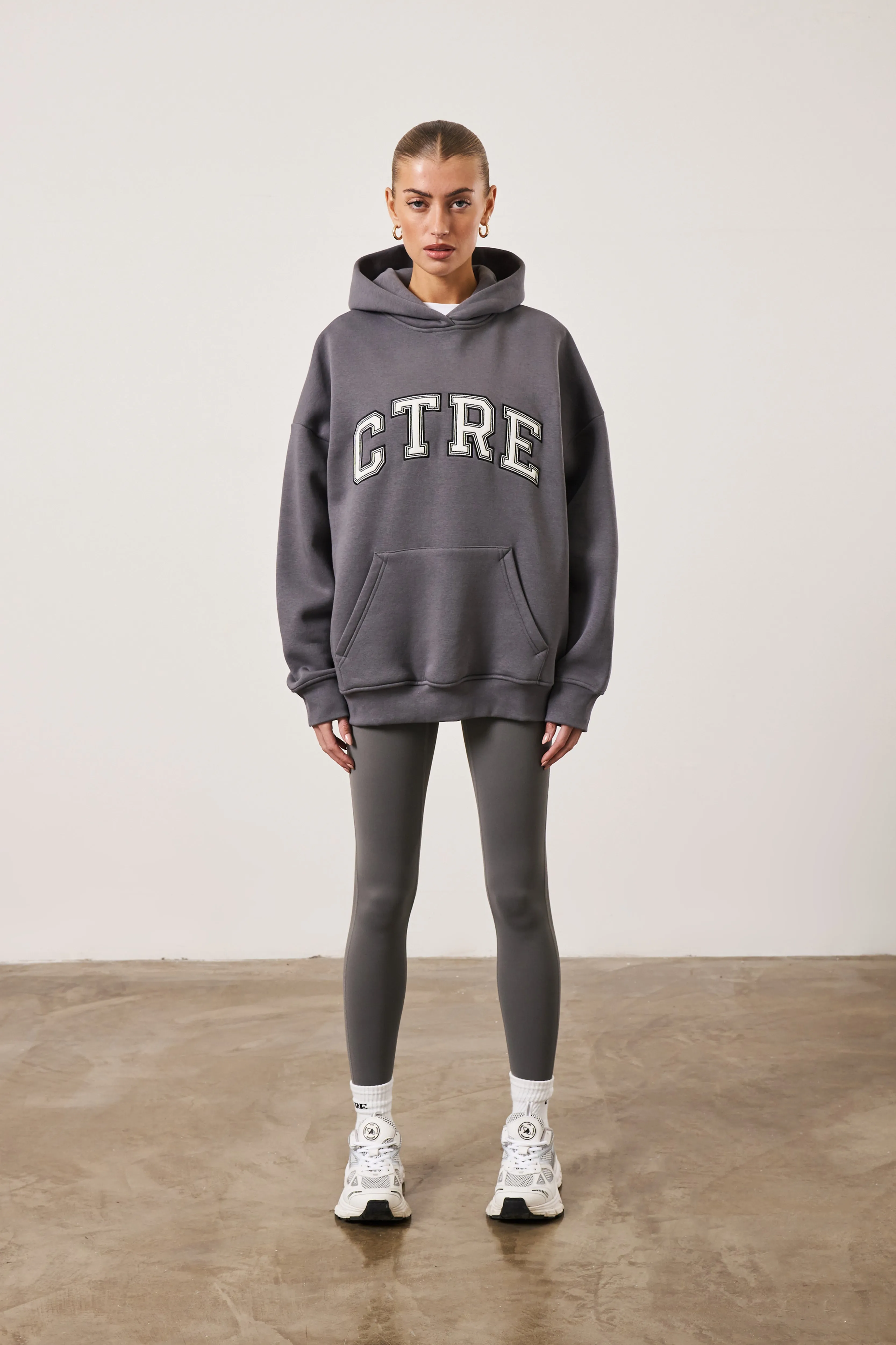 CTRE OVERSIZED HOODIE - CHARCOAL