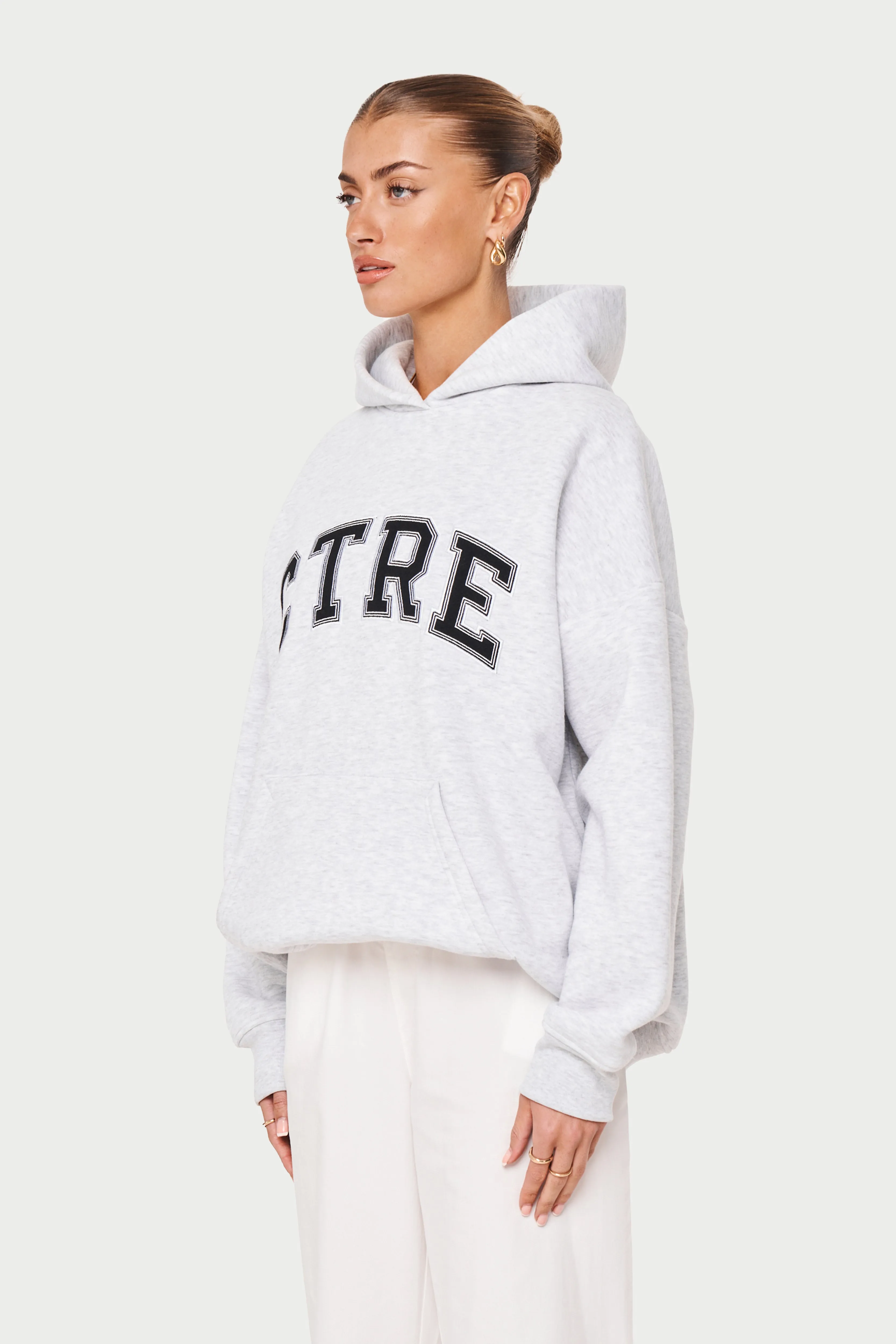 CTRE OVERSIZED HOODIE - GREY MARL