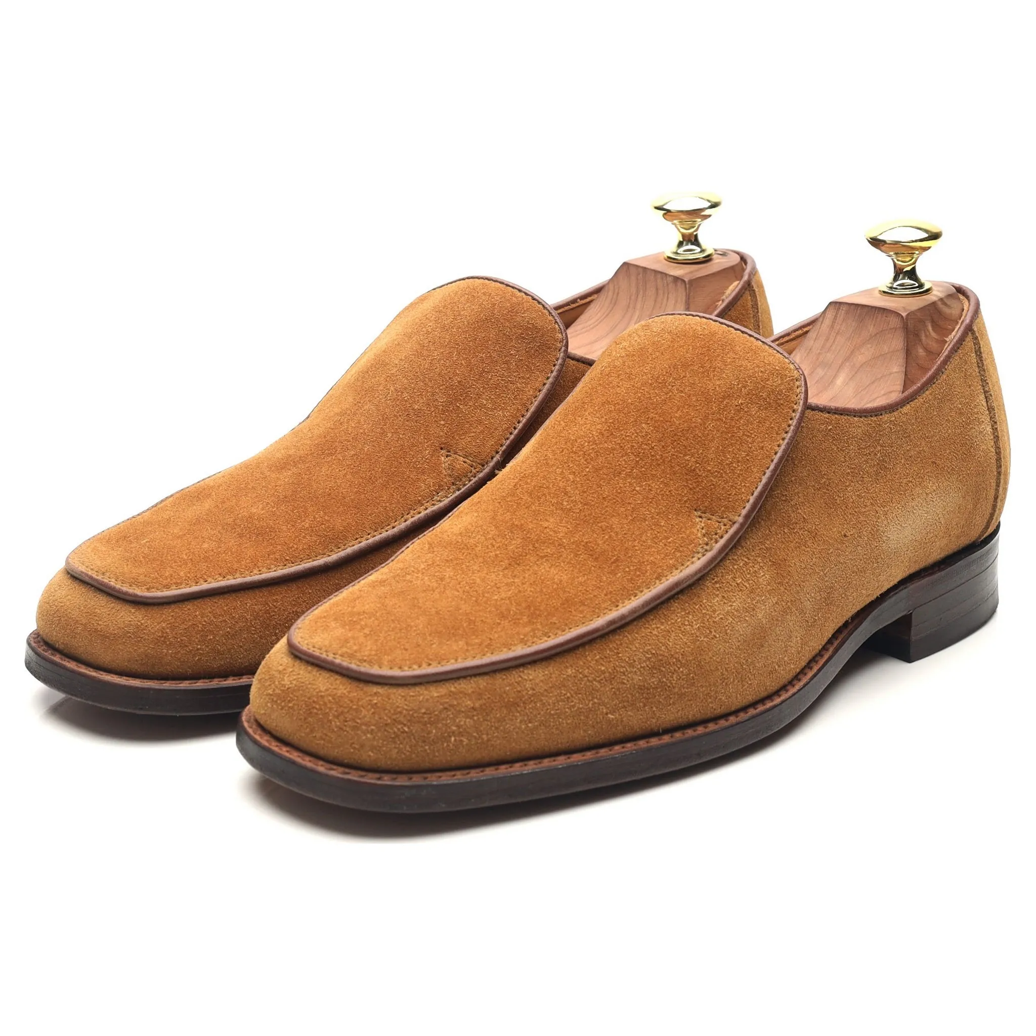 'Cuba' Tan Brown Suede Loafers UK 7.5 EX