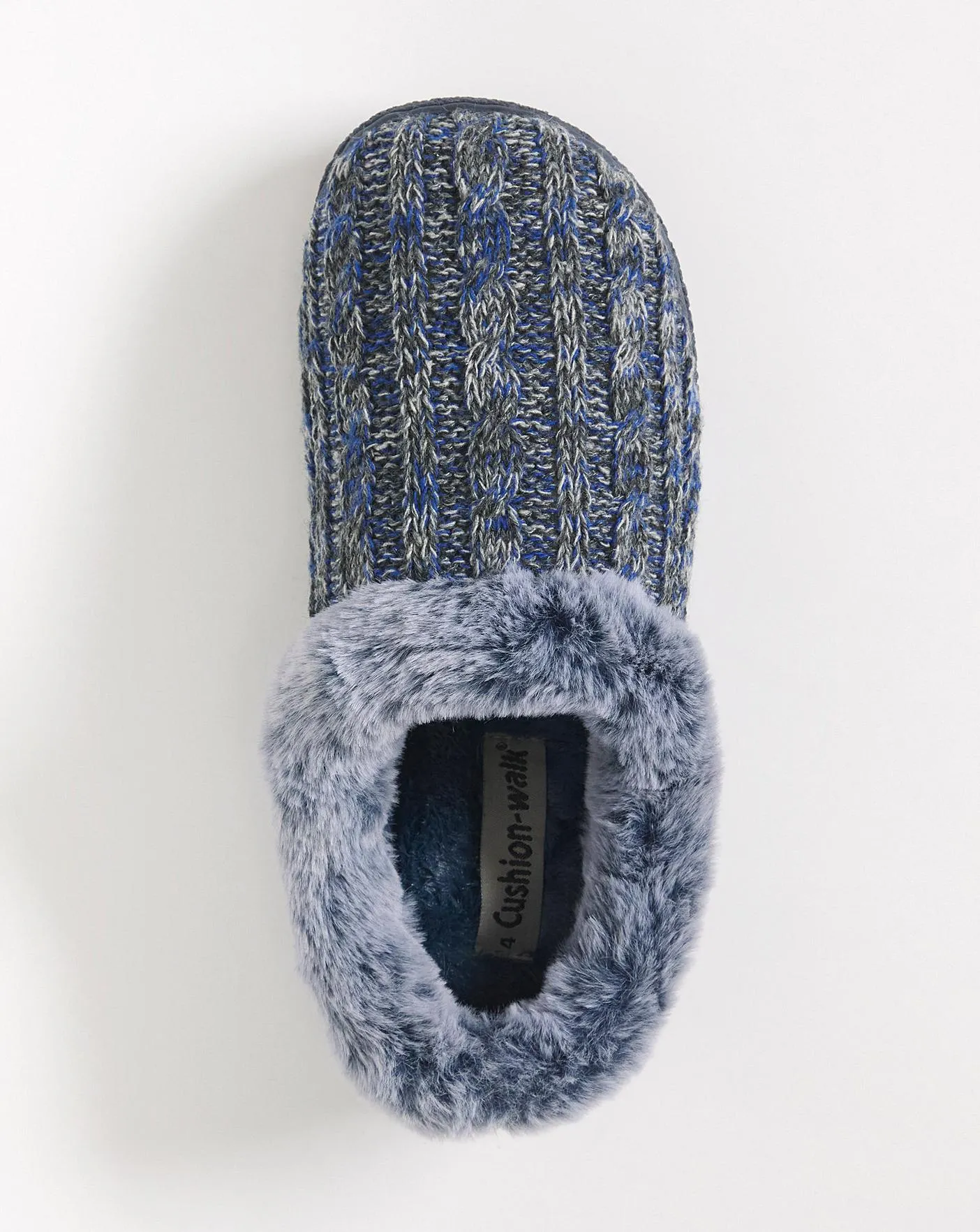 Cushion Walk Cable Knit Slipper EEE Fit