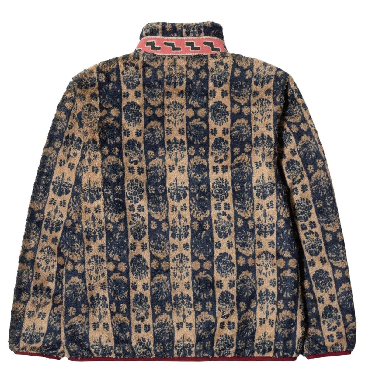DAMASK STRIP FLEECE ZIP BLOUSON Beige