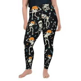 Dancing Skeletons Plus Size Leggings