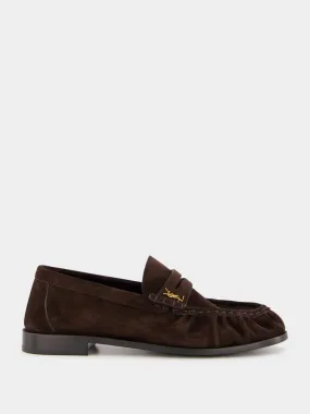 Dark Chocolate Le Loafer Penny Slippers