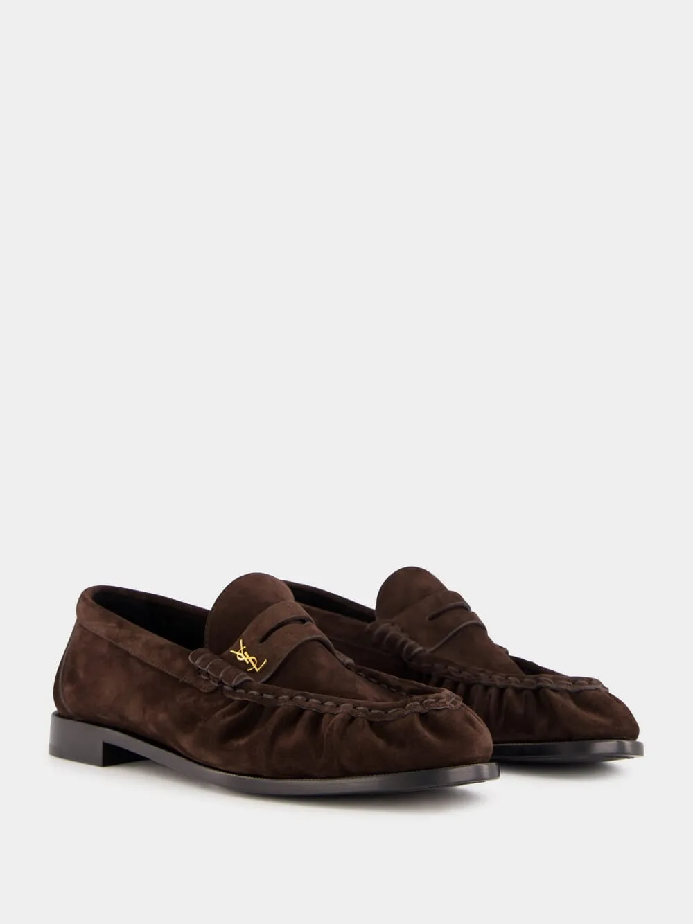 Dark Chocolate Le Loafer Penny Slippers